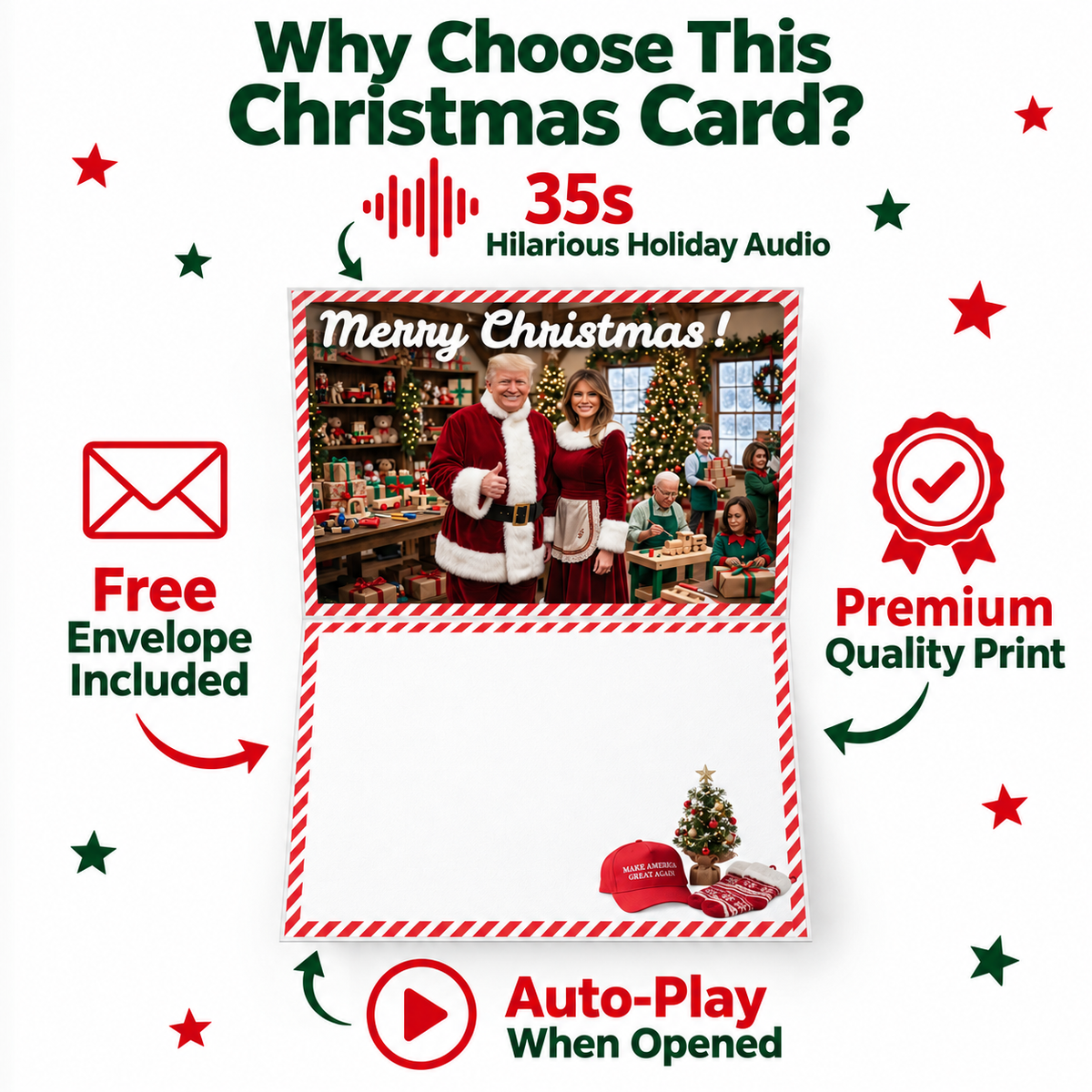 Liberty Laughs Christmas Card