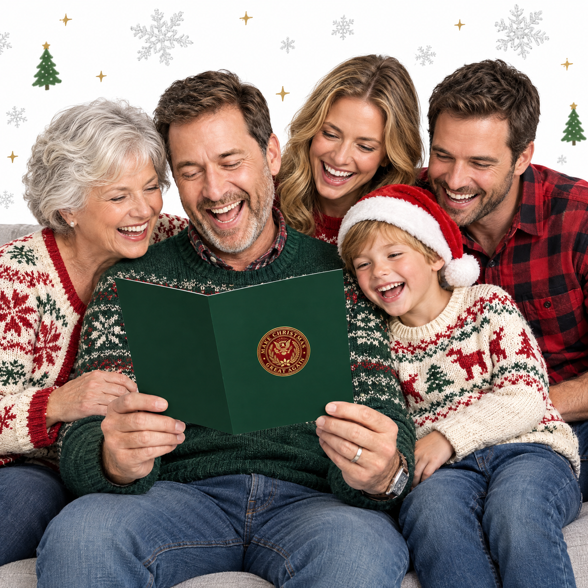 Liberty Laughs Christmas Card