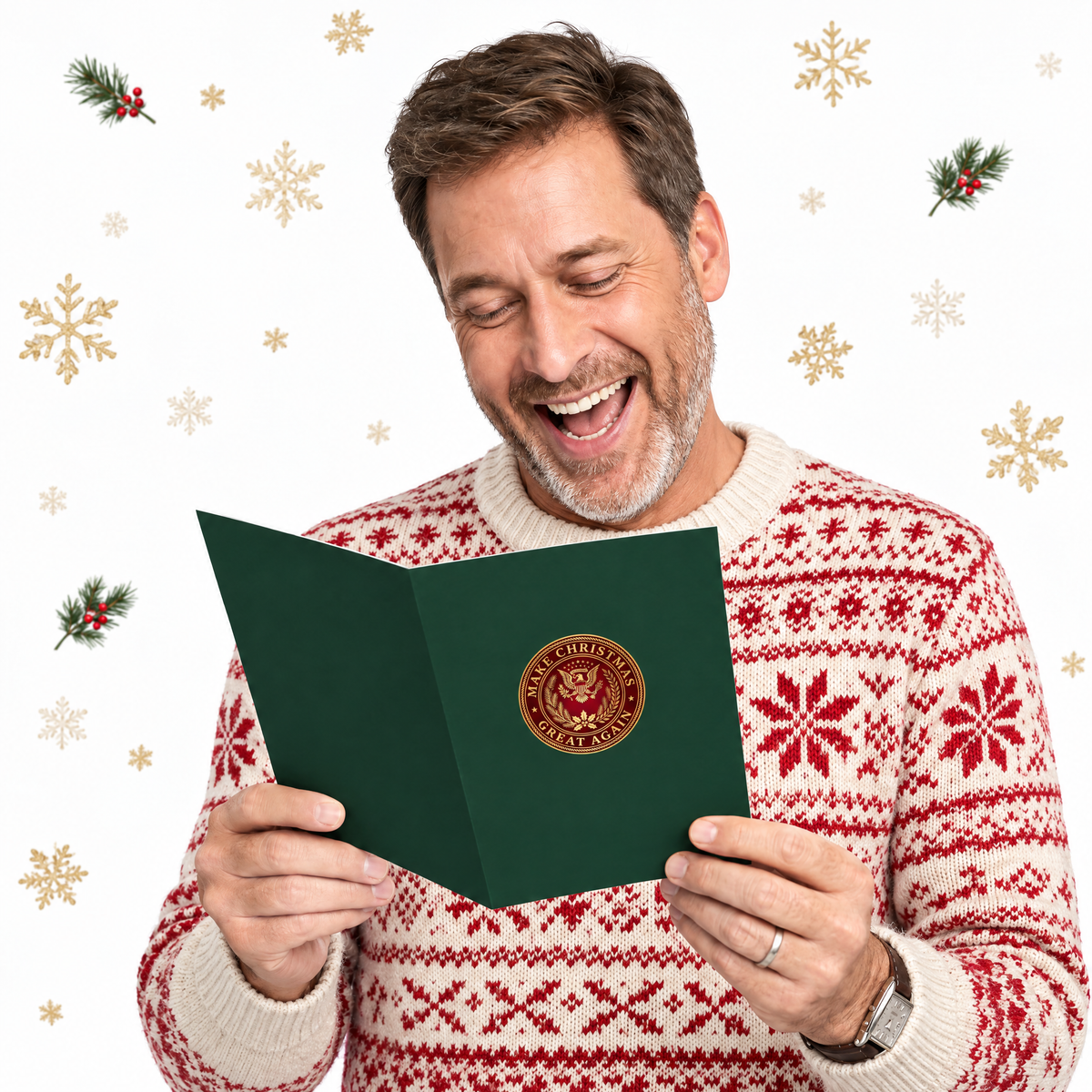 Liberty Laughs Christmas Card